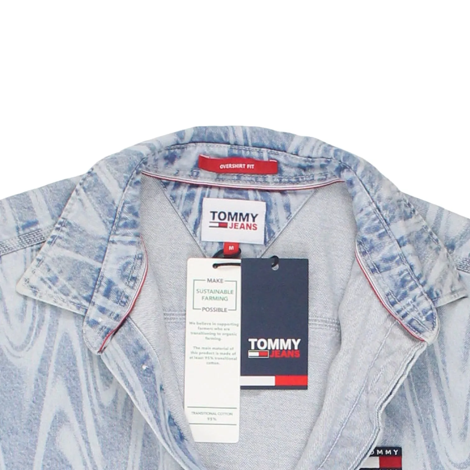 Tommy Jeans Blue Watermark Denim Overshirt