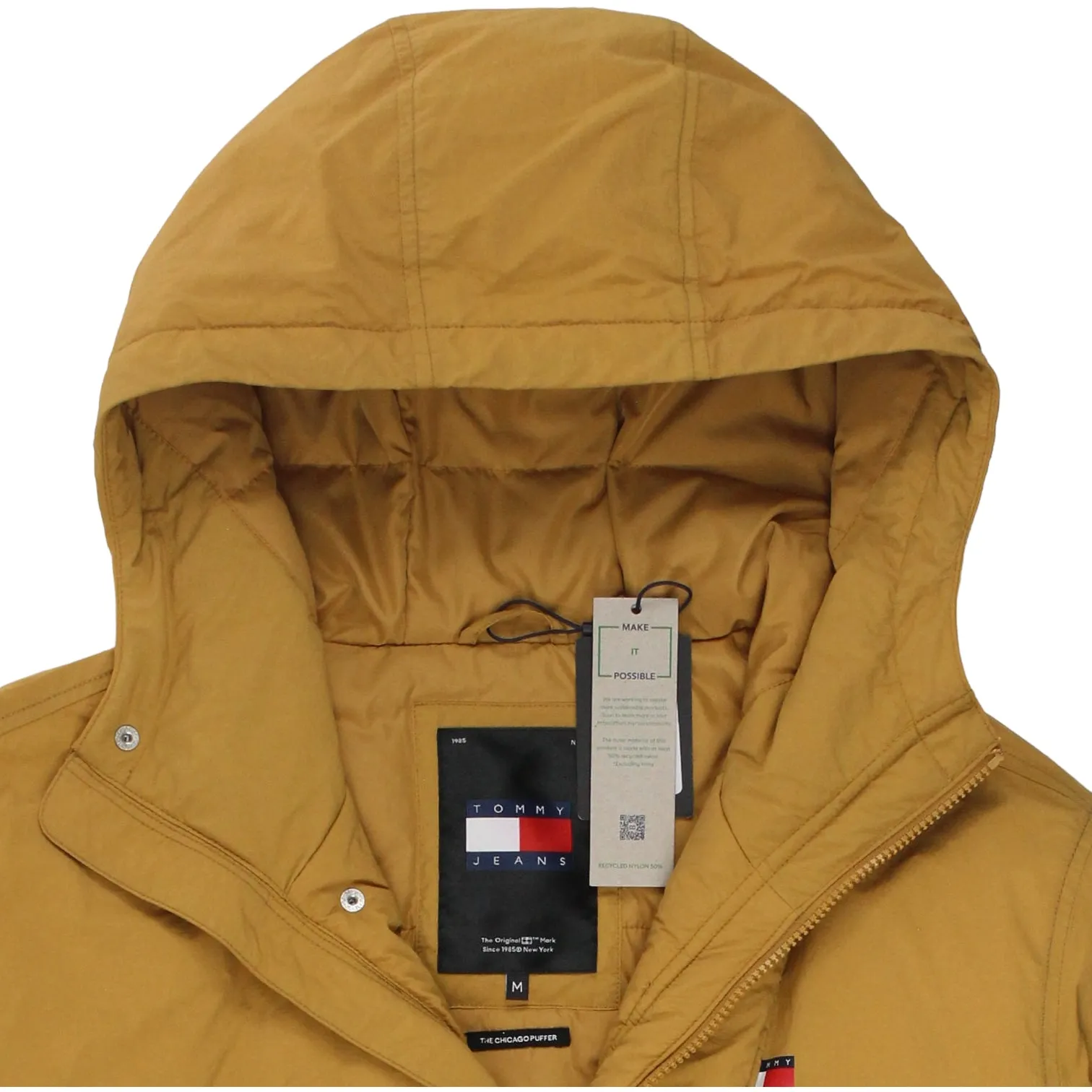 Tommy Jeans Mustard Padded Chicago Jacket