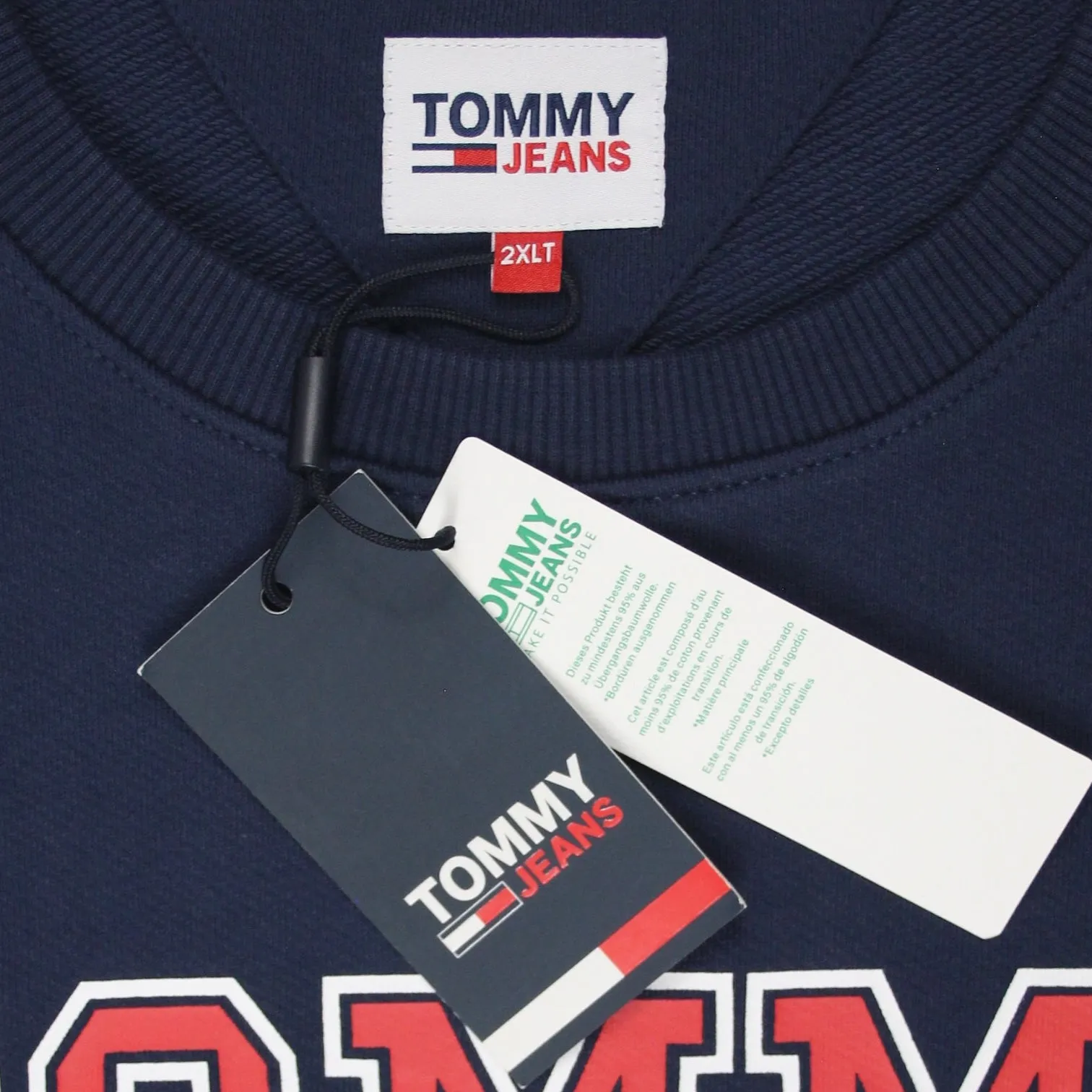 Tommy Jeans Navy Graphic Crew