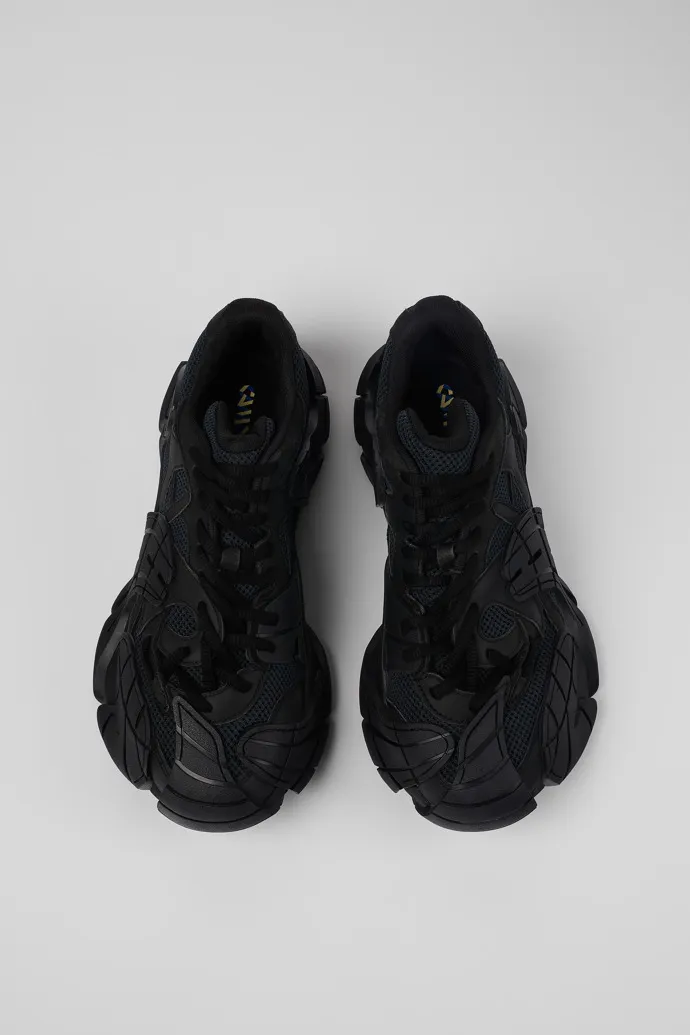 Tormenta Black Textile Sneakers