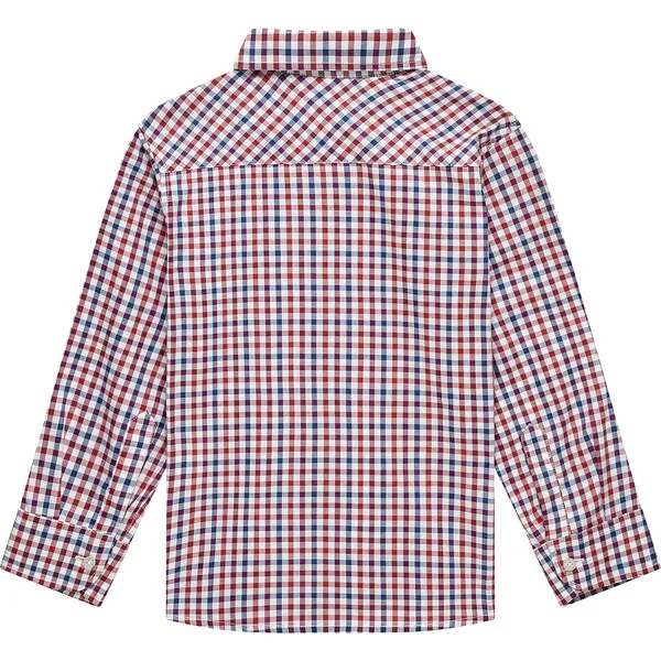 Trotters London Red & Blue Gingham Oliver Shirt