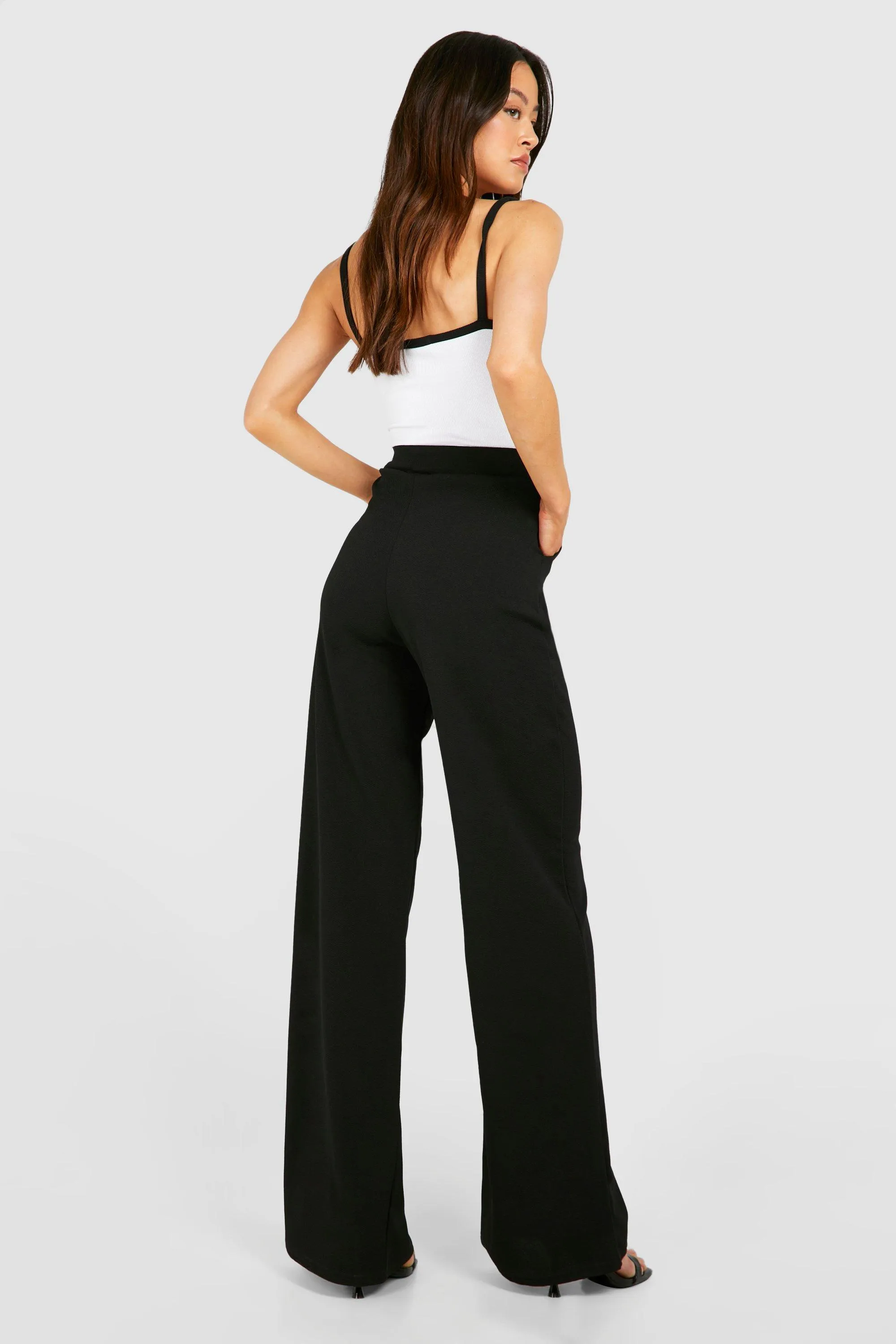 High Waisted Pants for Tall Women | boohoo