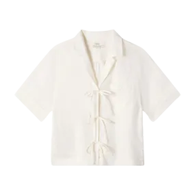 Trovata Inez Shirt, Ivory