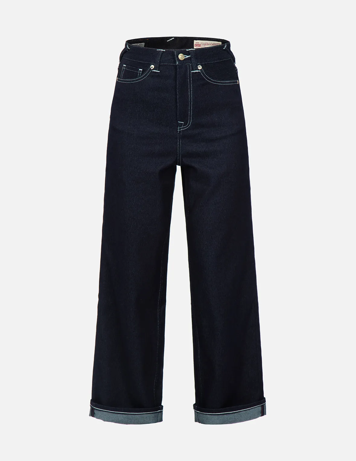 Tsubaki Kamon Appliqué Wide-Leg Jeans