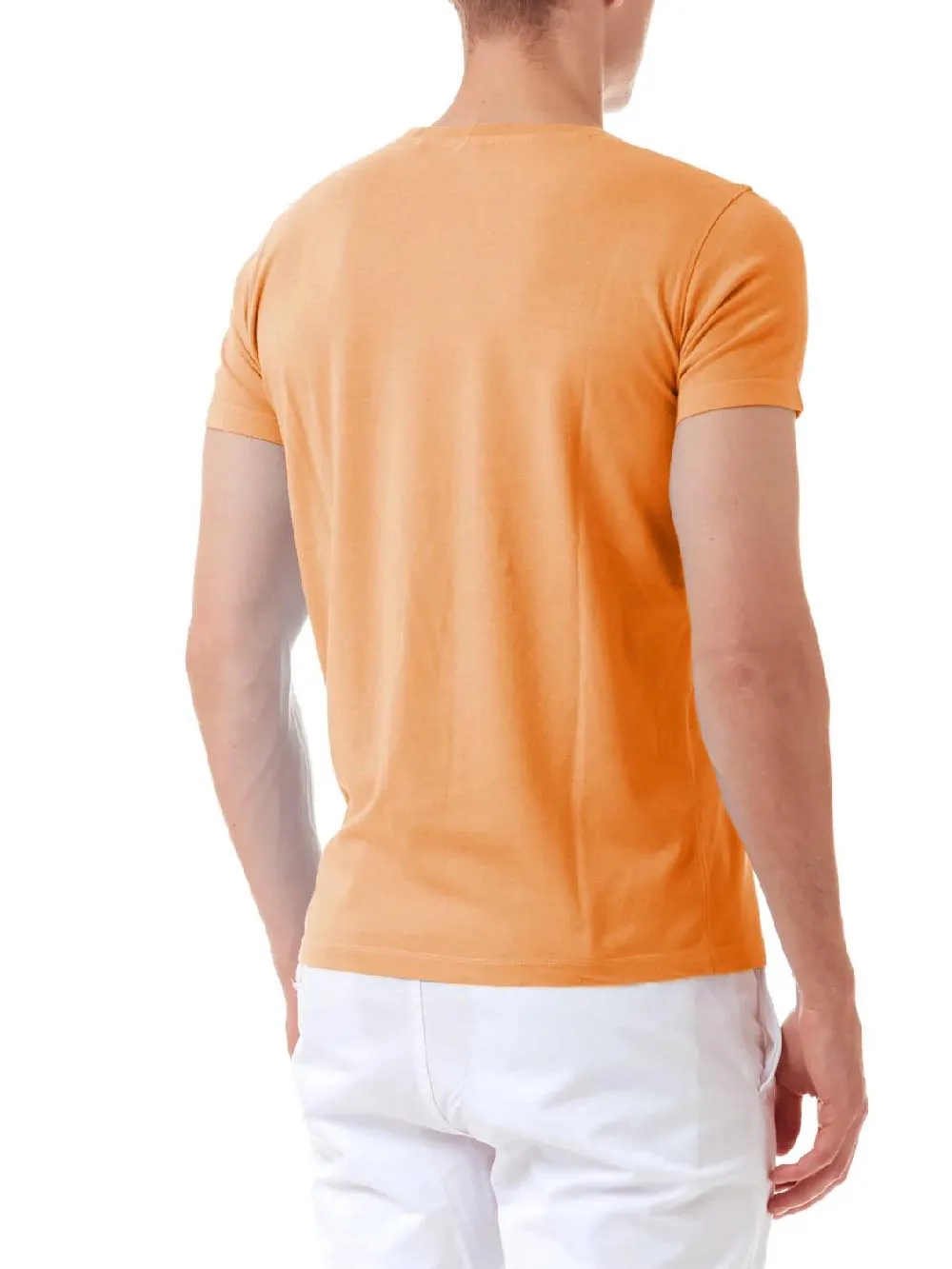 U.S. Polo Assn. Men's Neon Orange T-shirt 65690 53398