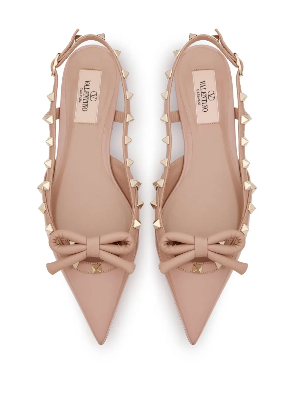 Valentino Garavani Slingback Rockstud Ballet Flat