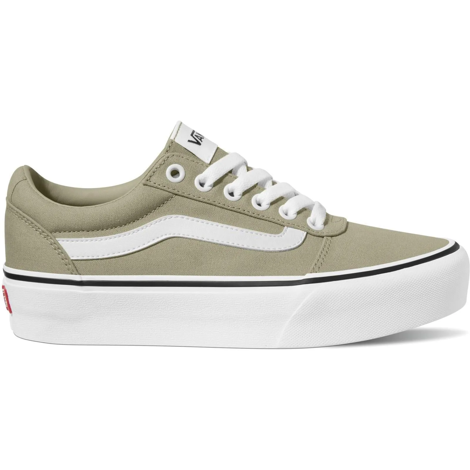 Vans Womens Ward Platform Low Rise Chunky Sole Trainers