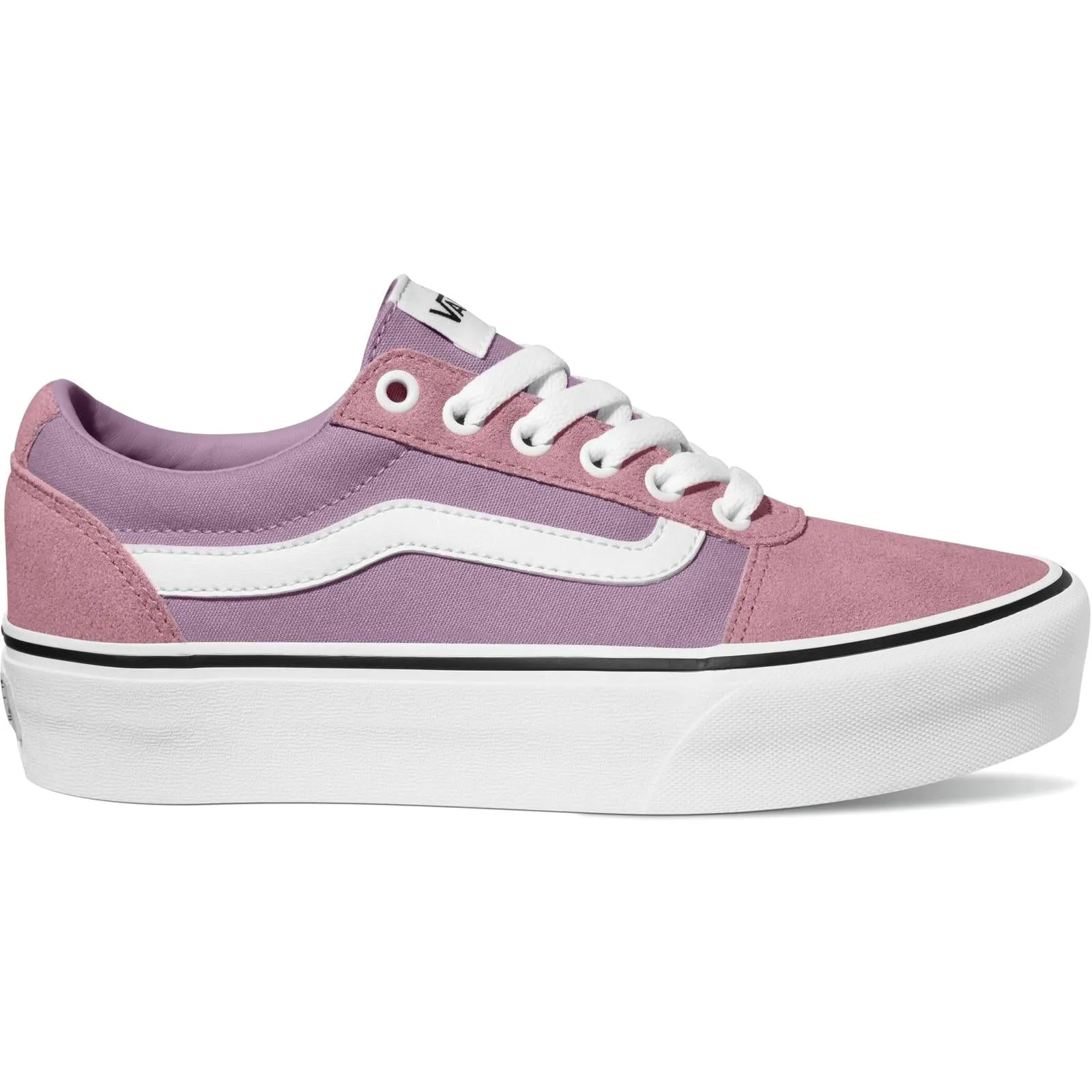 Vans Womens Ward Platform Low Rise Chunky Sole Trainers