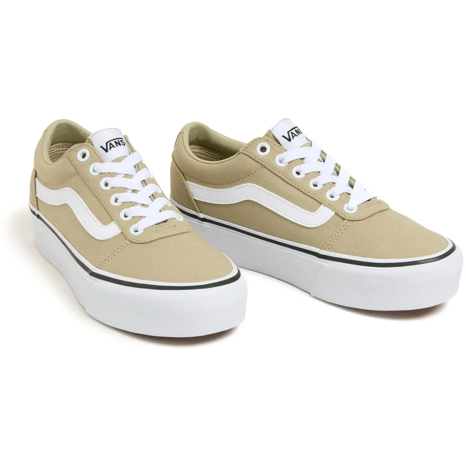 Vans Womens Ward Platform Low Rise Chunky Sole Trainers