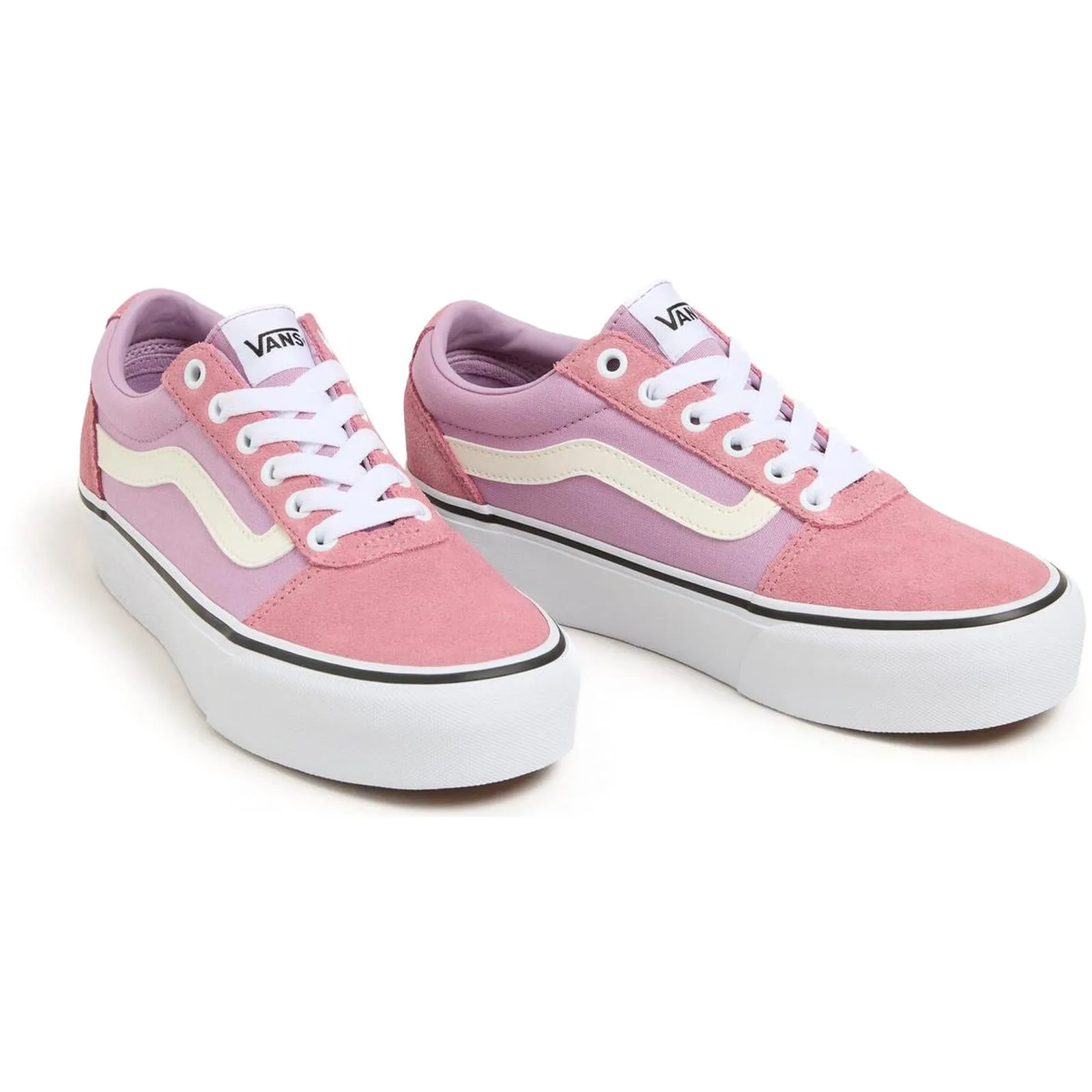 Vans Womens Ward Platform Low Rise Chunky Sole Trainers