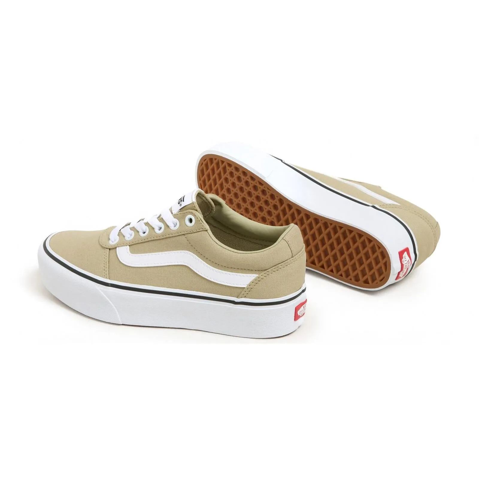 Vans Womens Ward Platform Low Rise Chunky Sole Trainers