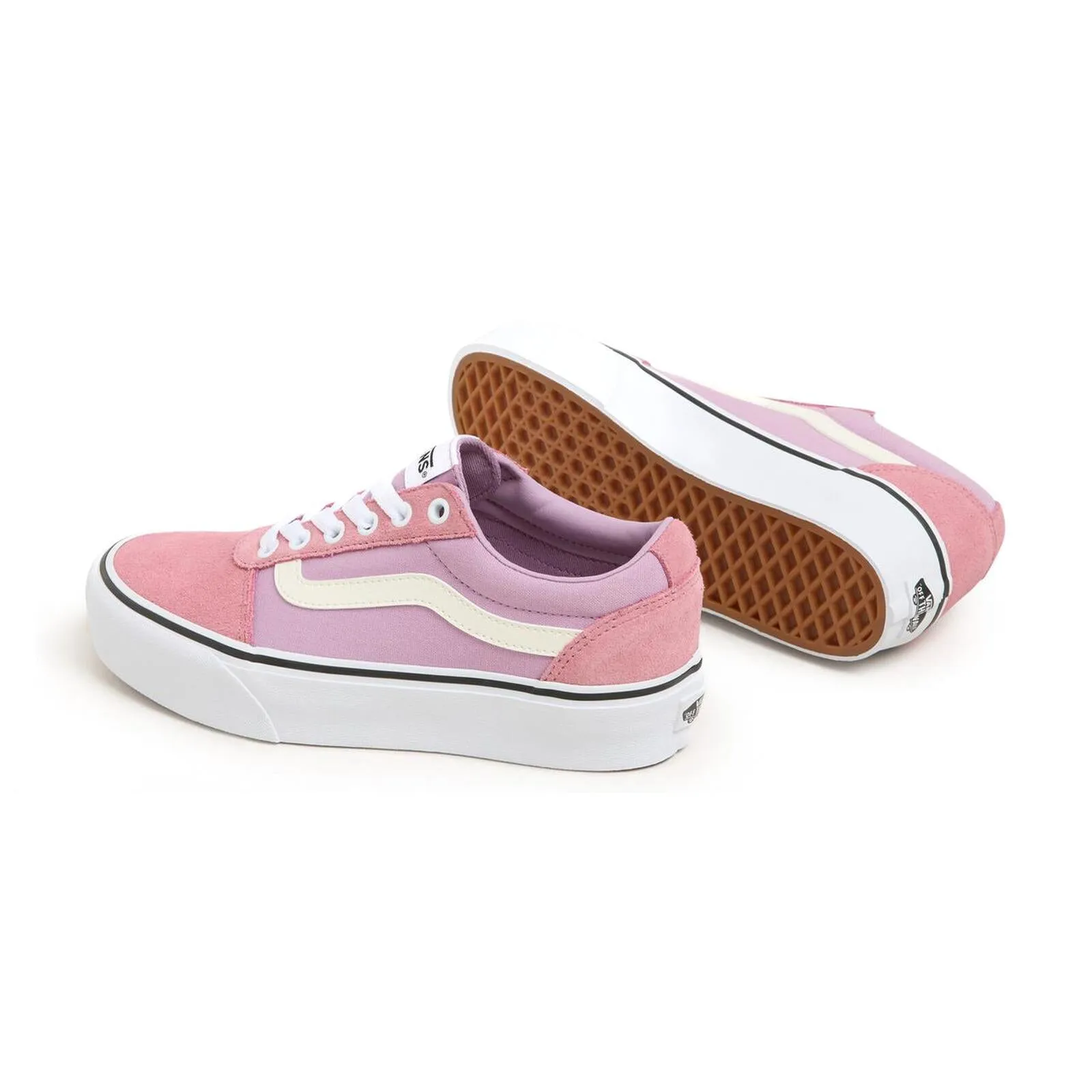 Vans Womens Ward Platform Low Rise Chunky Sole Trainers