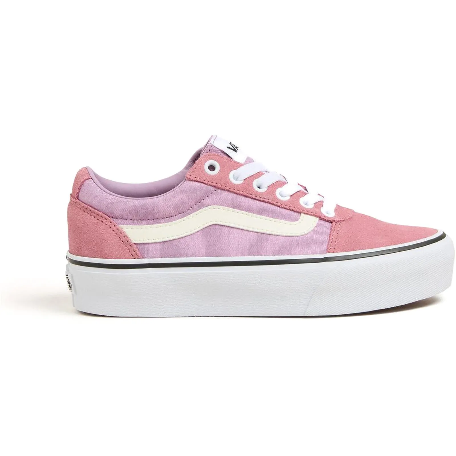 Vans Womens Ward Platform Low Rise Chunky Sole Trainers