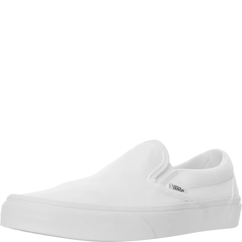 Vans Womens White Classic Slip-On Trainers