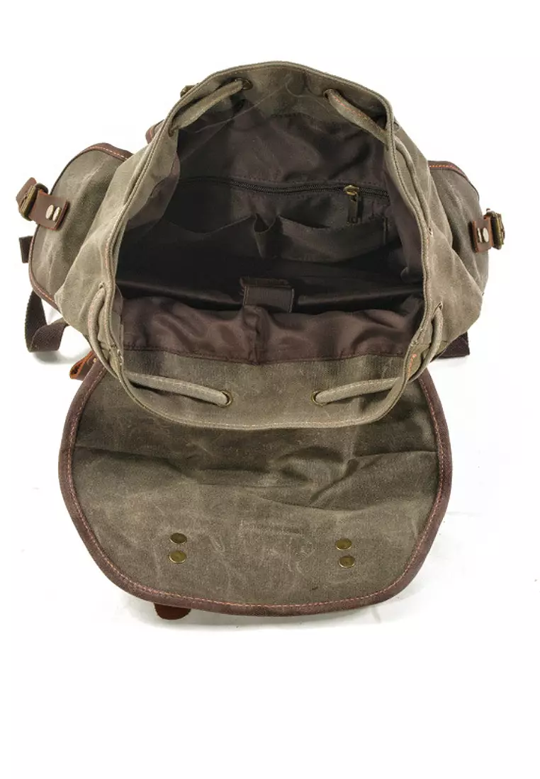 VANSA Vintage Wax Canvas Backpack - Twenty Eight Shoes VBM-Bp9508