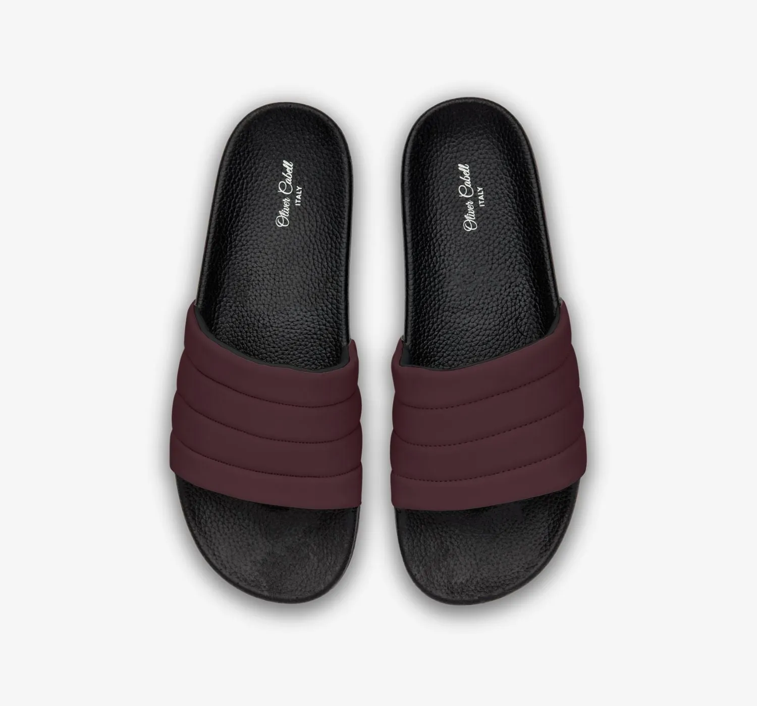 Vegan Slides | Burgundy