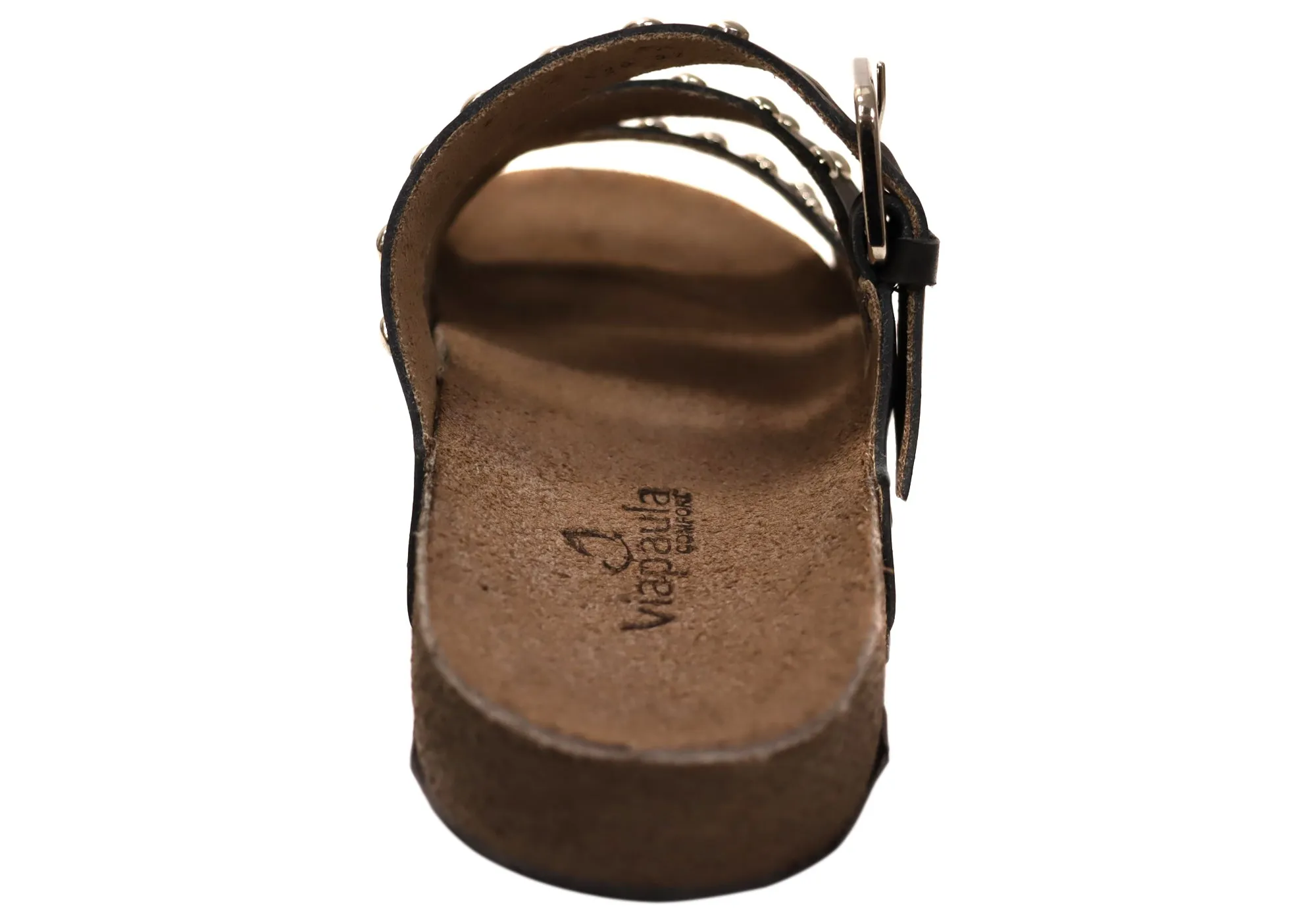 Via Paula Beth Womens Leather Comfort Slides Sandals Made in Brazil