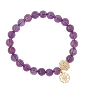 8mm Amethyst Stretch Bracelet - Victoire Collection