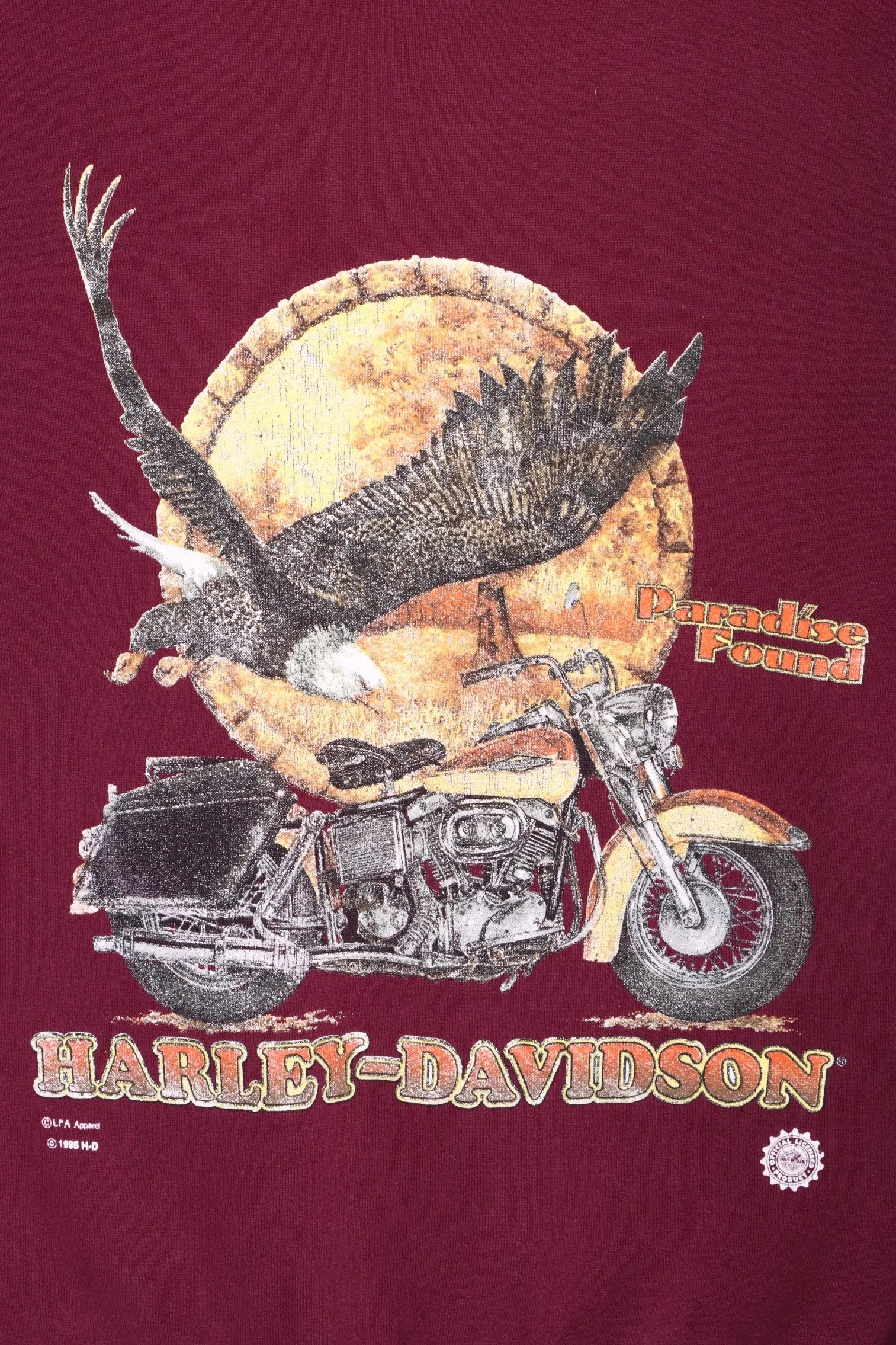 Vintage HARLEY DAVIDSON 1996 Paradise Found Sweatshirt USA Made (M)