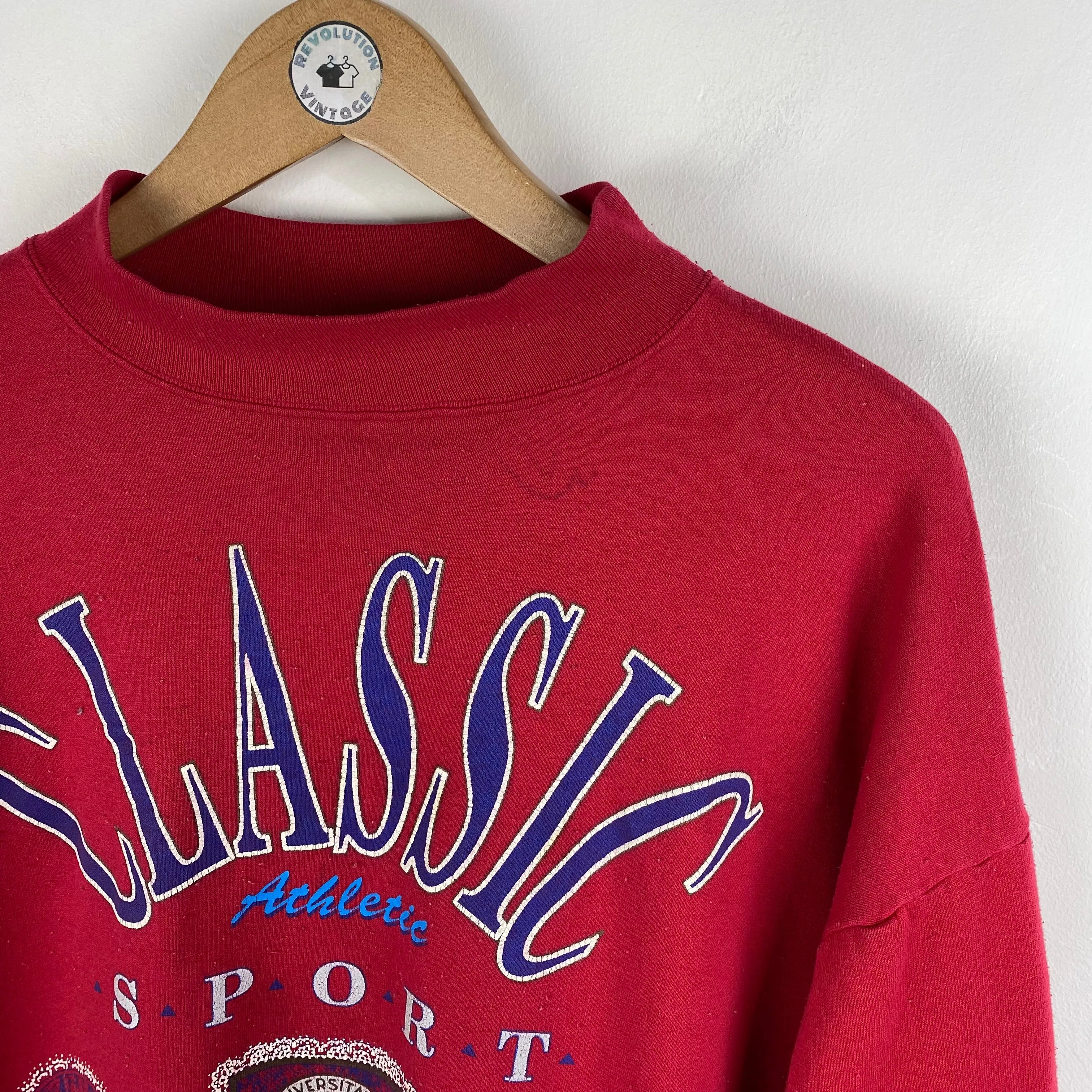 Vintage Kansas USA Sweatshirt (Large) - Retro Graphic Print Jumper - Size L