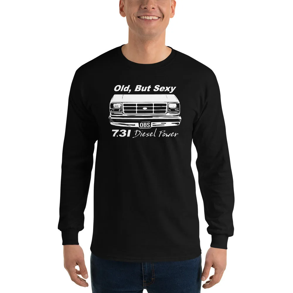 Vintage OBS Truck 7.3 Powerstroke Diesel Long Sleeve Shirt - Classic & Stylish