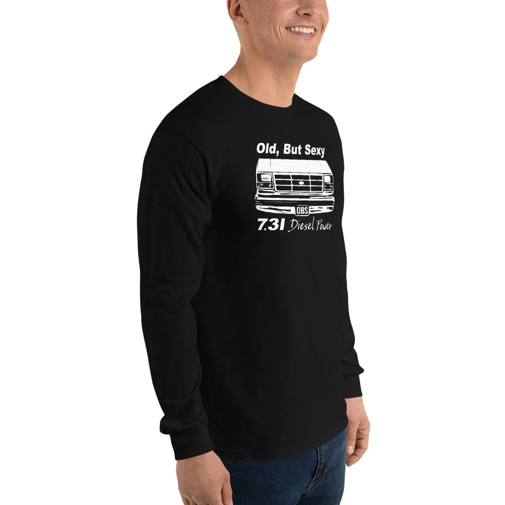 Vintage OBS Truck 7.3 Powerstroke Diesel Long Sleeve Shirt - Classic & Stylish