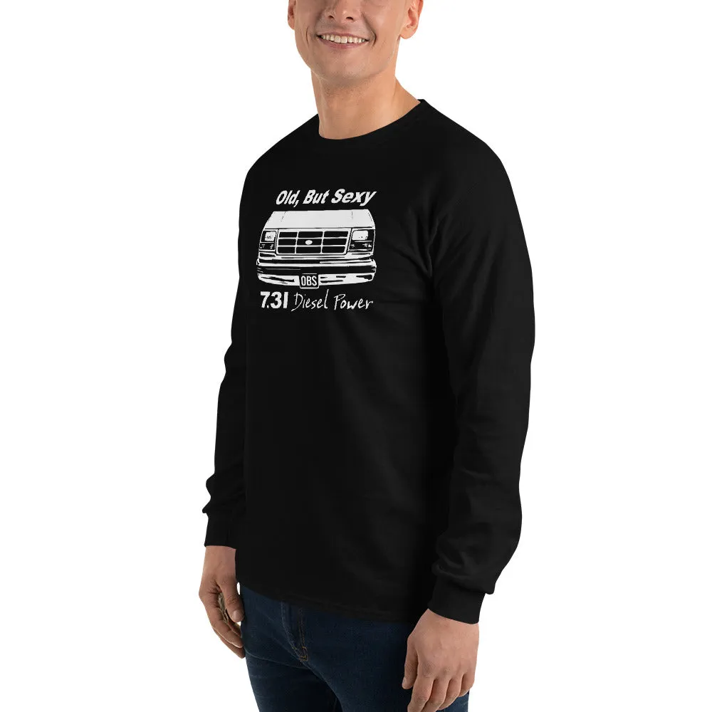 Vintage OBS Truck 7.3 Powerstroke Diesel Long Sleeve Shirt - Classic & Stylish