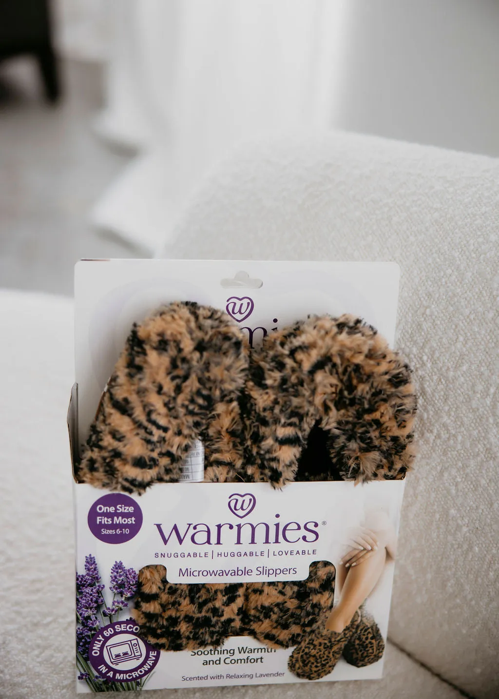 Warmies Leopard Print Slippers