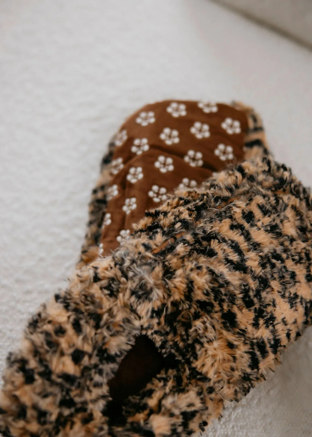 Warmies Leopard Print Slippers