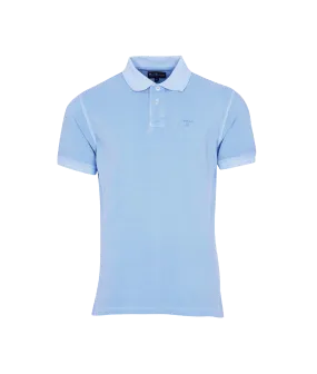 Washed Sports Polo - Blue