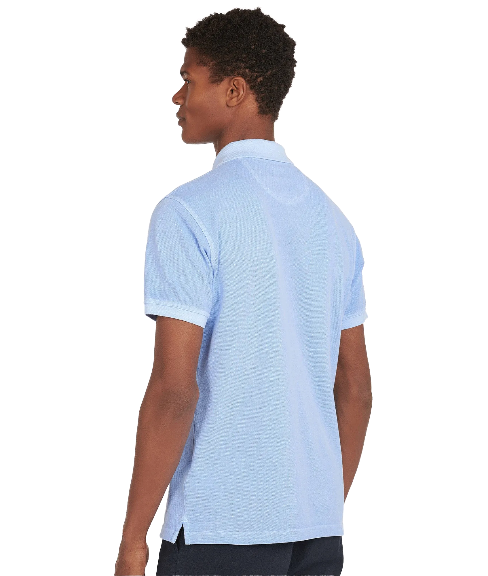 Washed Sports Polo - Blue