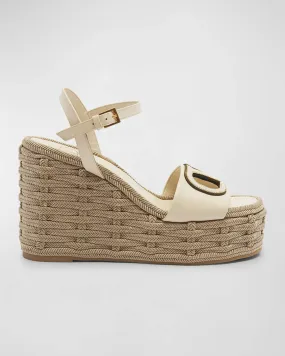 Wedge Espadrilles with VLogo Strap