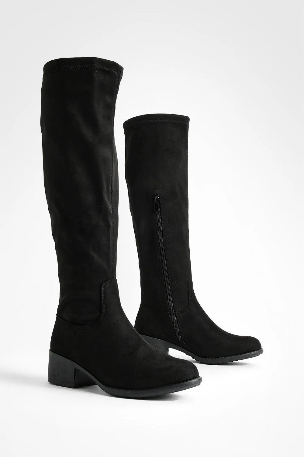 Wide Width Flat Knee High Boots