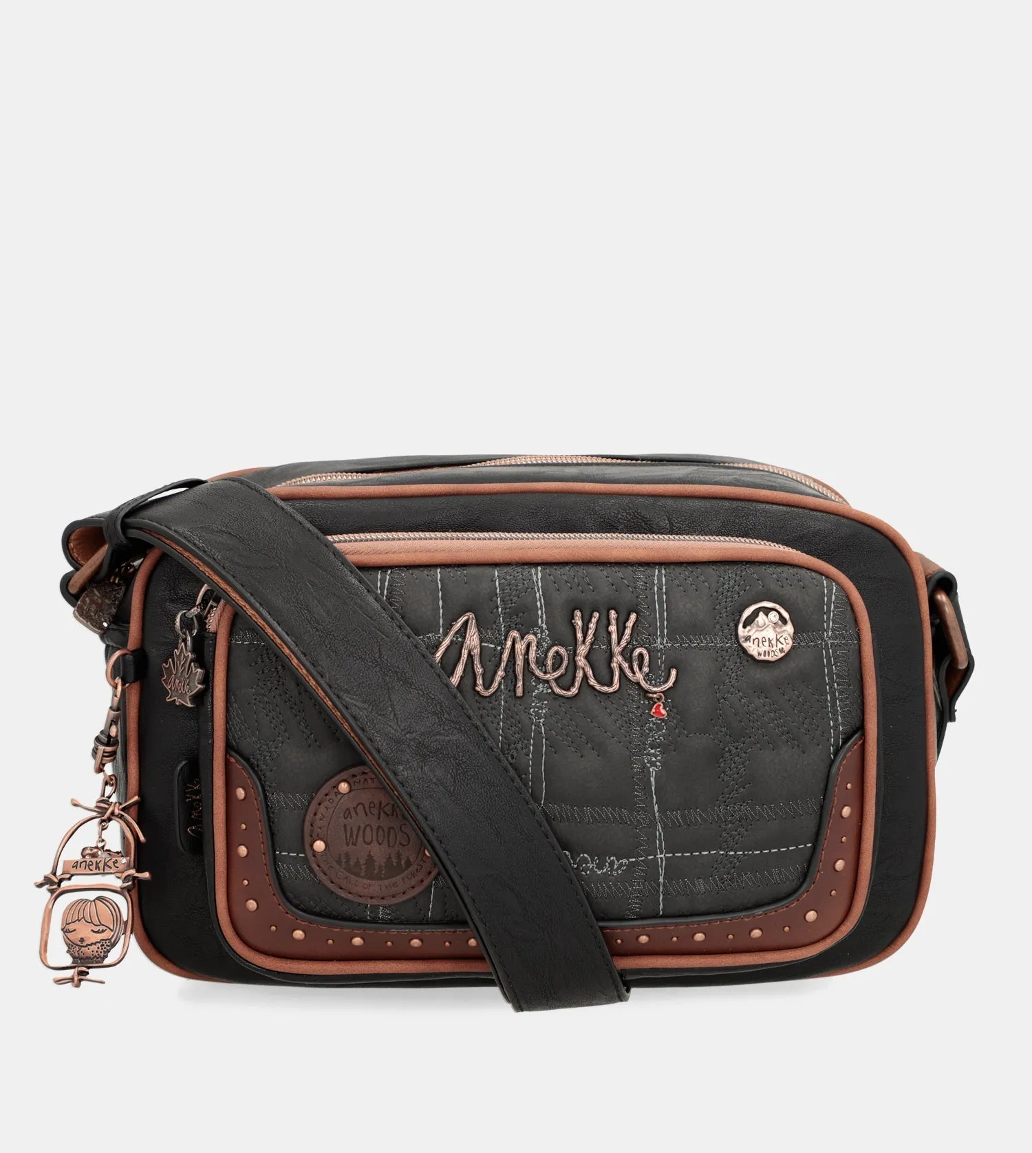 Wild shoulder bag with front pocket