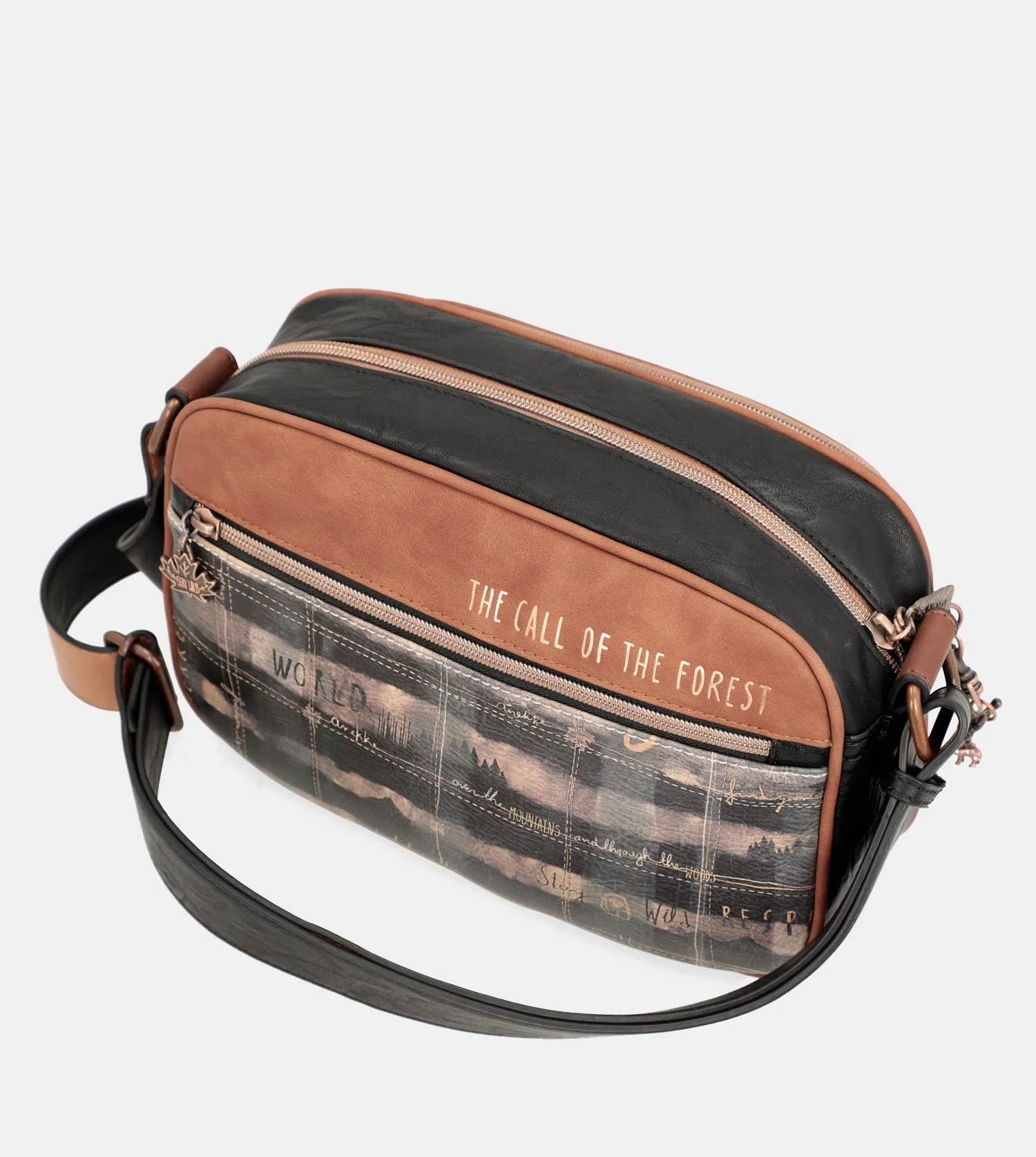 Wild shoulder bag with front pocket