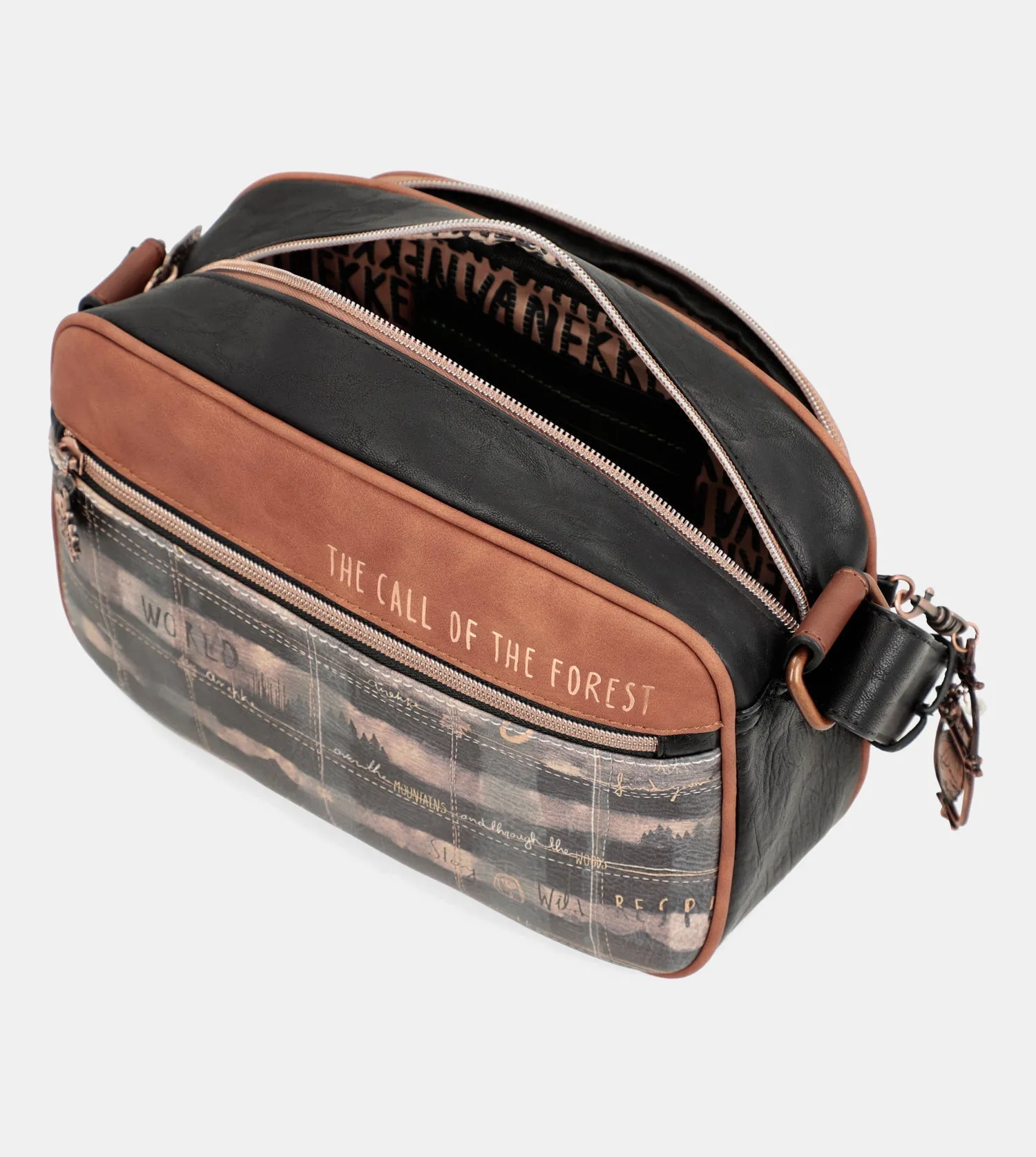 Wild shoulder bag with front pocket