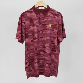 Wine Camouflage Polo