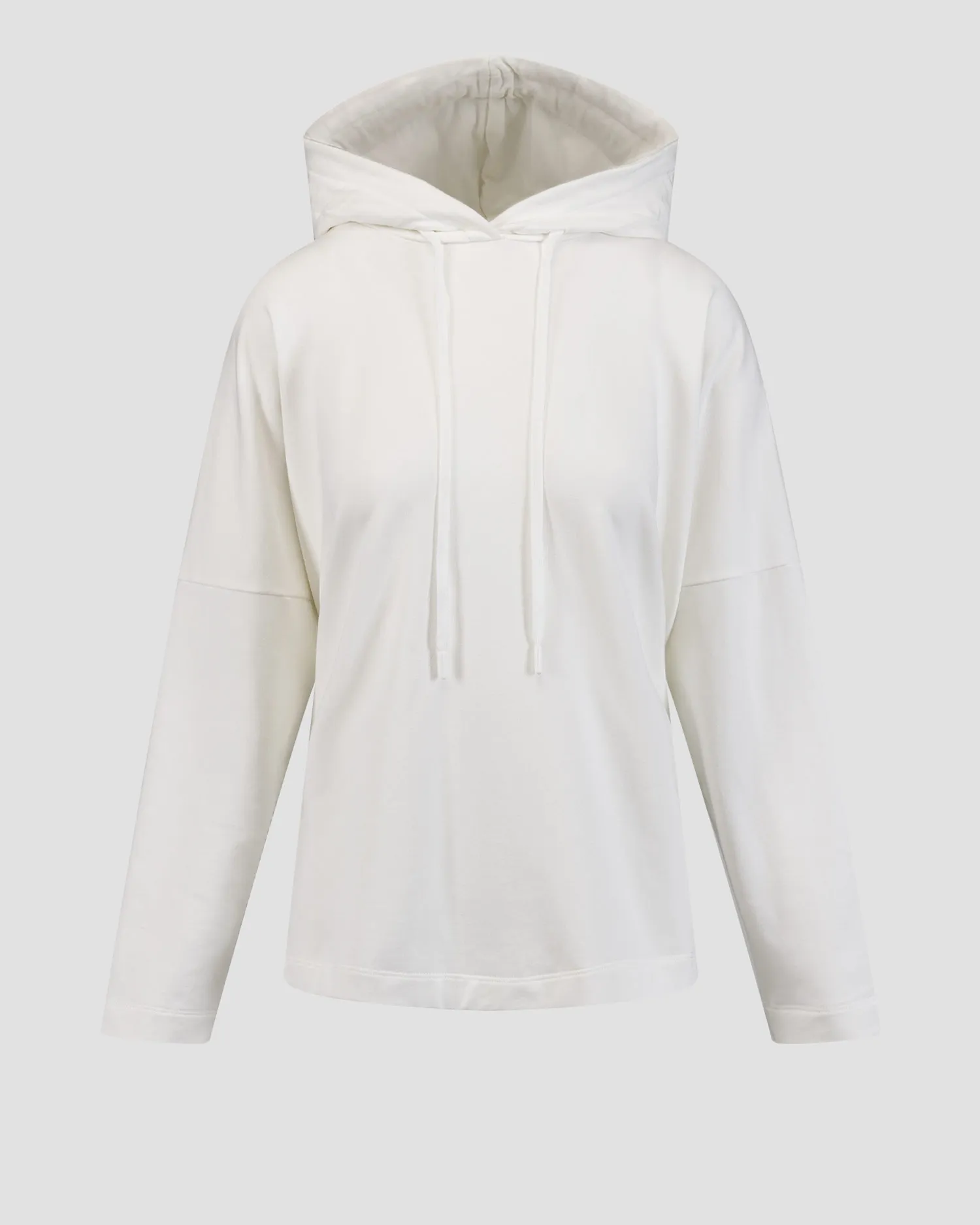 Women's white hooded sweatshirt Deha D12622-18001