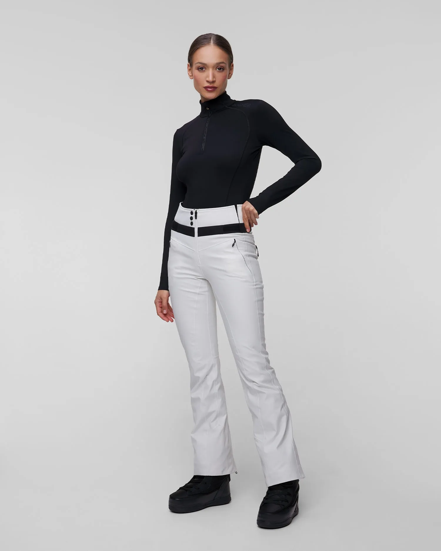 Women's white ski trousers BOGNER FIRE+ICE Borja3-T 14537575-102