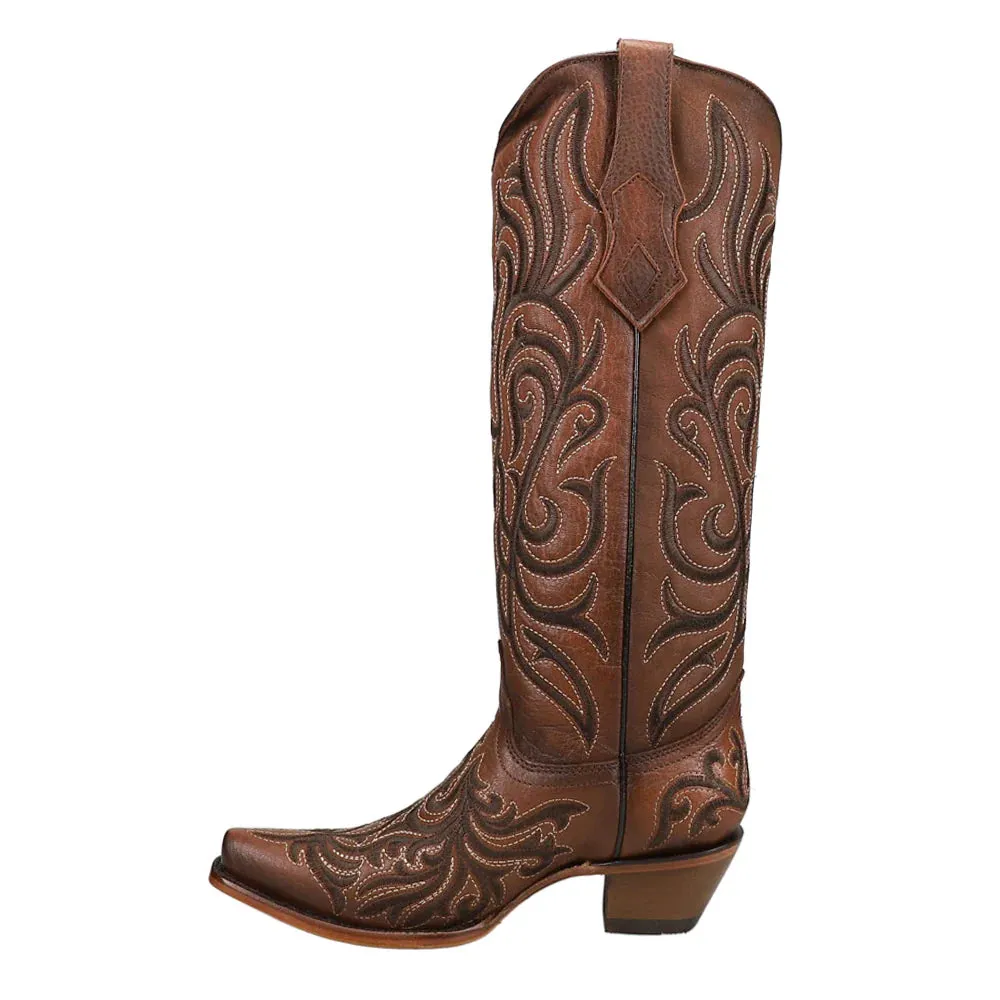 Women's Corral Boots Embroidered Snip Toe Cowboy Boots Z5298