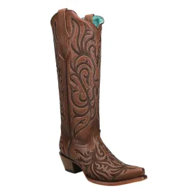 Women's Corral Boots Embroidered Snip Toe Cowboy Boots Z5298