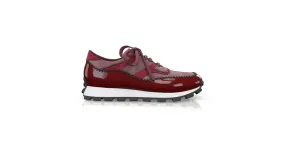 Women's Leather Running Sneakers 55018