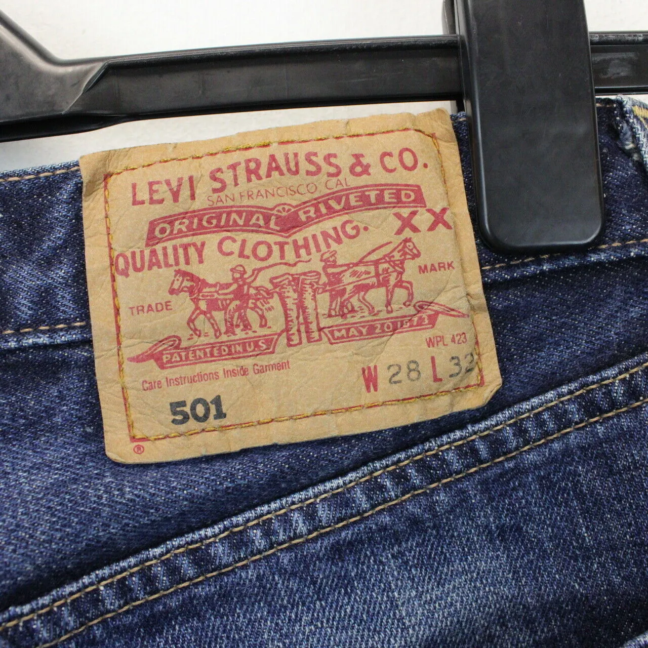 Womens LEVIS 501 Jeans Mid Blue | W26 L30