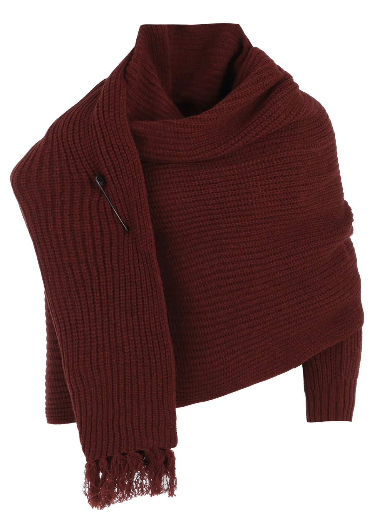 WOOL KNIT STOLE