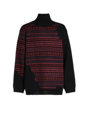 WORMHOLE HIGH NECK KNIT