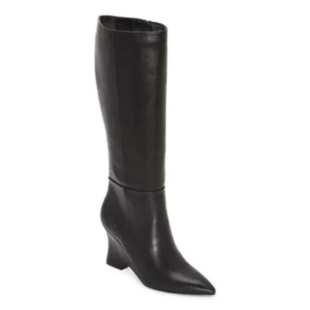 Worthington Womens Shari Wedge Heel Dress Boots