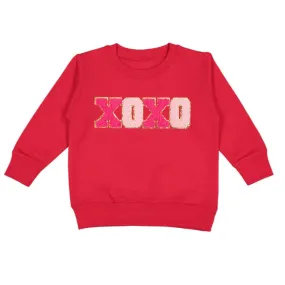 Valentine's Day Sweatshirt with XOXO Patch