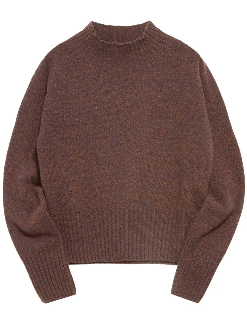 Ymc Bryter Knit Jumper Brown Marl