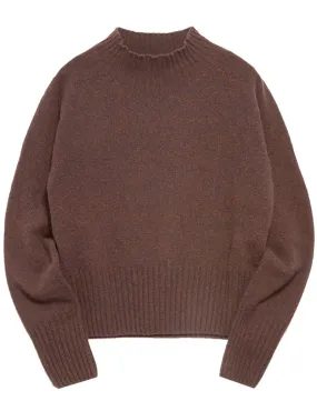 Ymc Bryter Knit Jumper Brown Marl