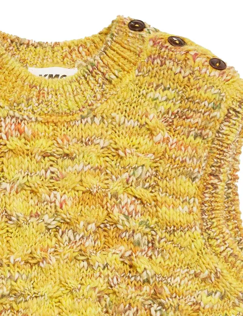 Ymc Farrow Tank Knit Space Dyed Yellow Multi